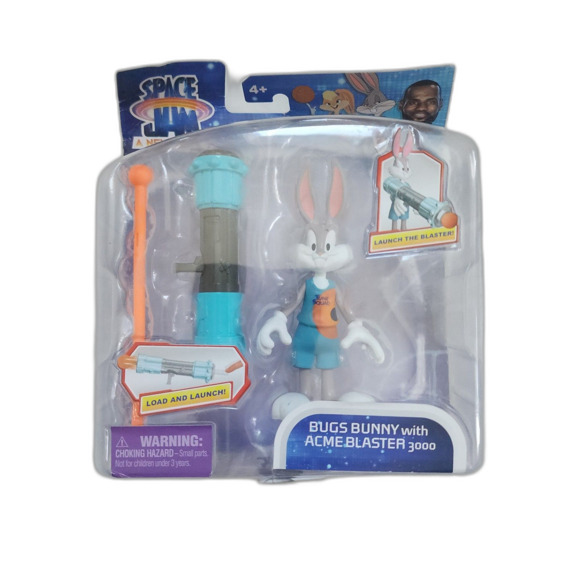 SPACE JAM: A New Legacy - Brand New - Bugs Bunny with Acme Blaster - Picture 1 of 3